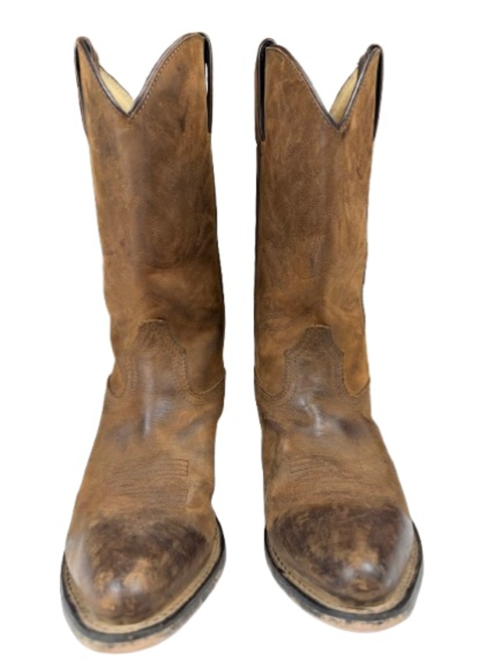 Durango RD4112 Western Cowboy Boots W 9M Tan Leather Snip Toe Coastal Cowgirl - Picture 5 of 16